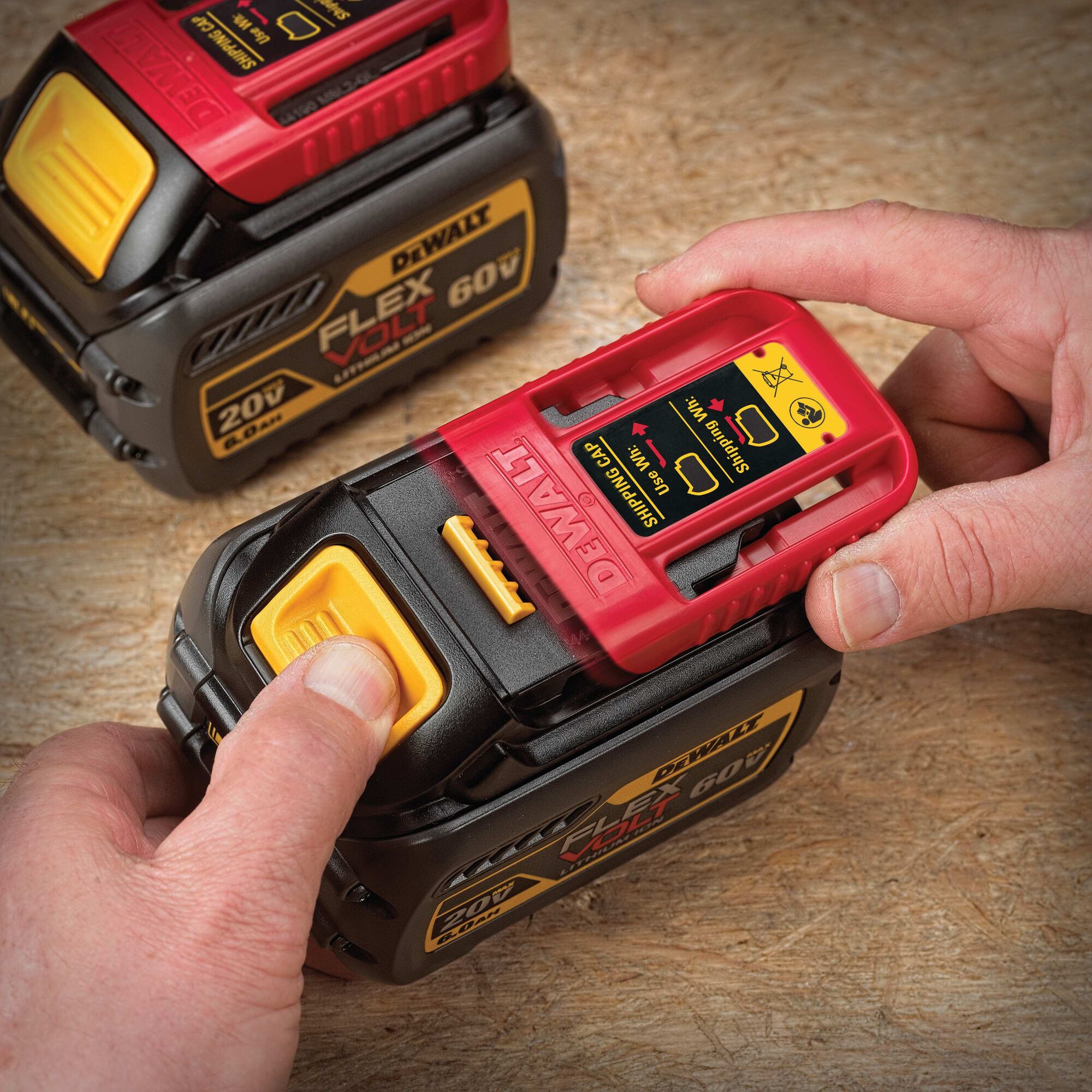 Removable Shipping Cap of 20 Volt to 60 Volt 6 AMP hours Battery