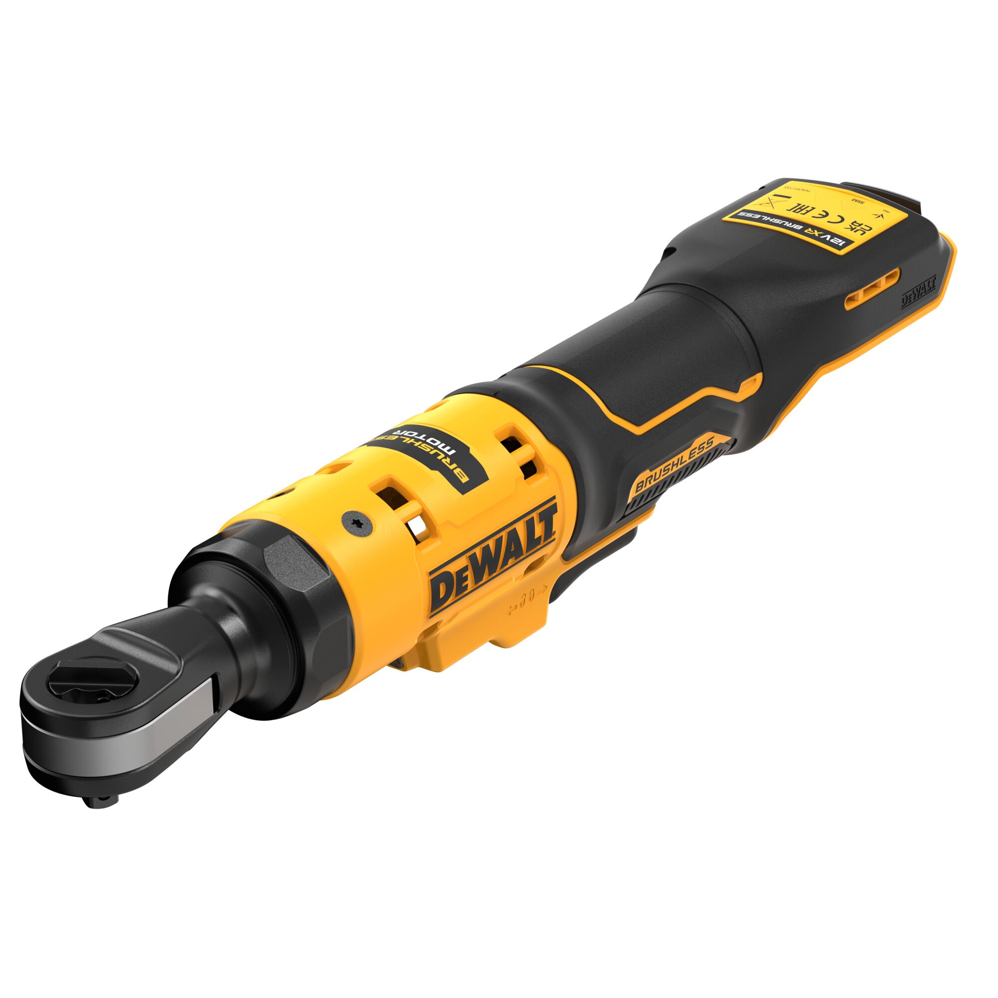 12V XR Brushless 3/8" Extended Open Head Ratchet - Bare Unit