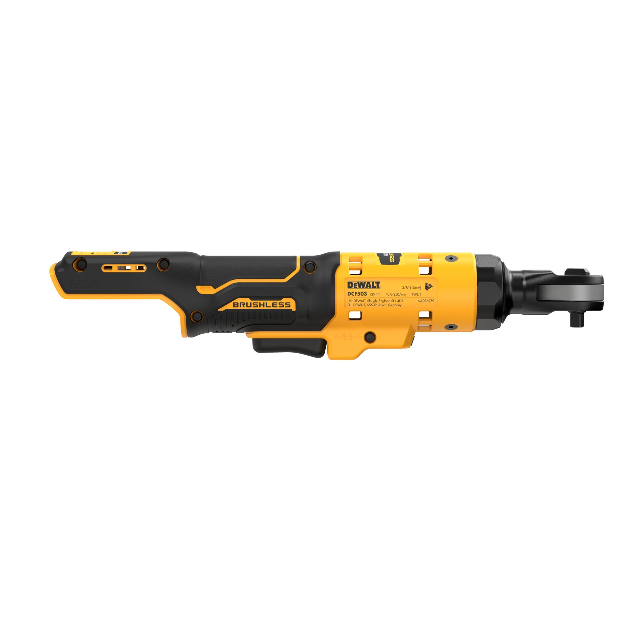 12V XR Brushless 3/8" Extended Open Head Ratchet - Bare Unit
