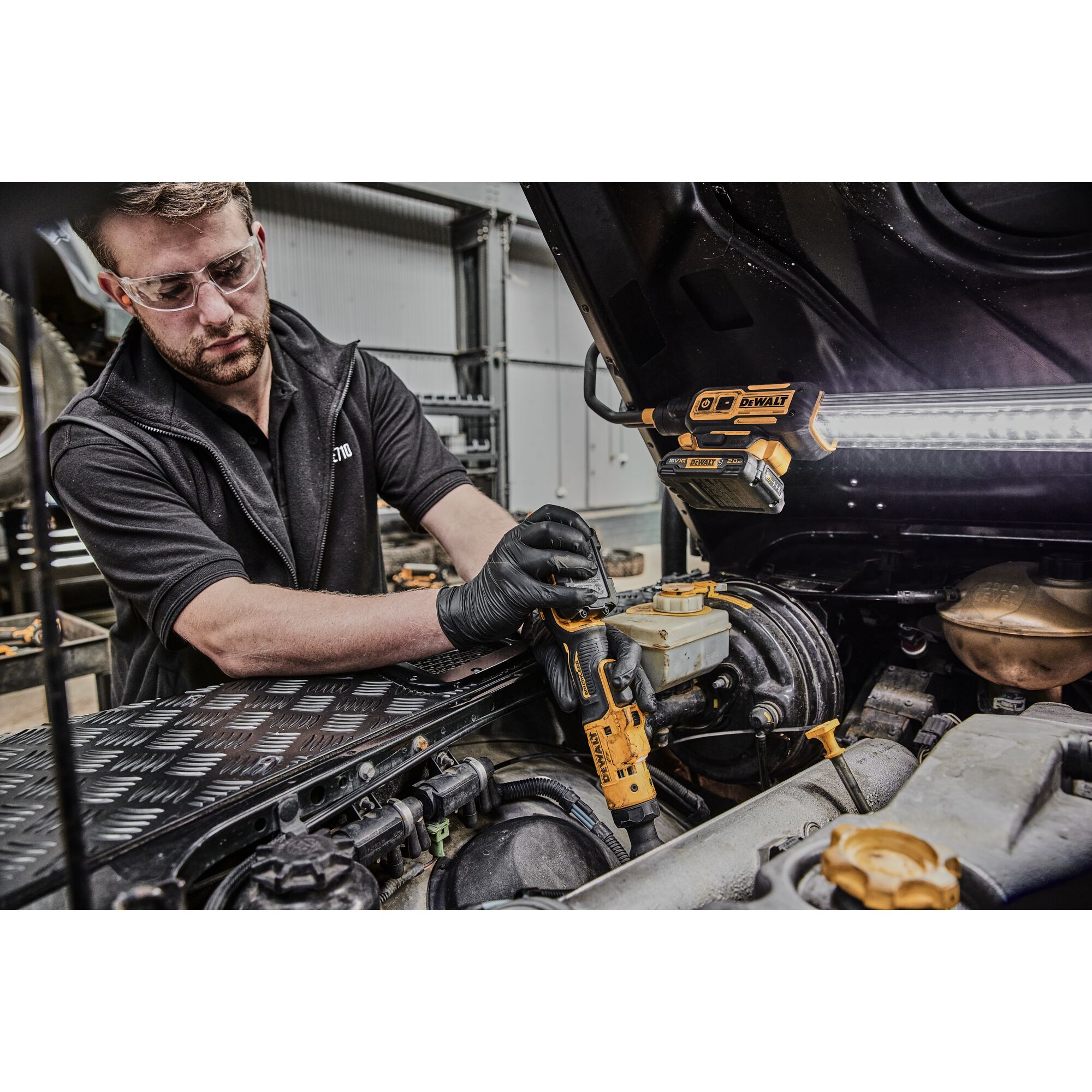 12V XR Brushless 3/8" Extended Open Head Ratchet - Bare Unit