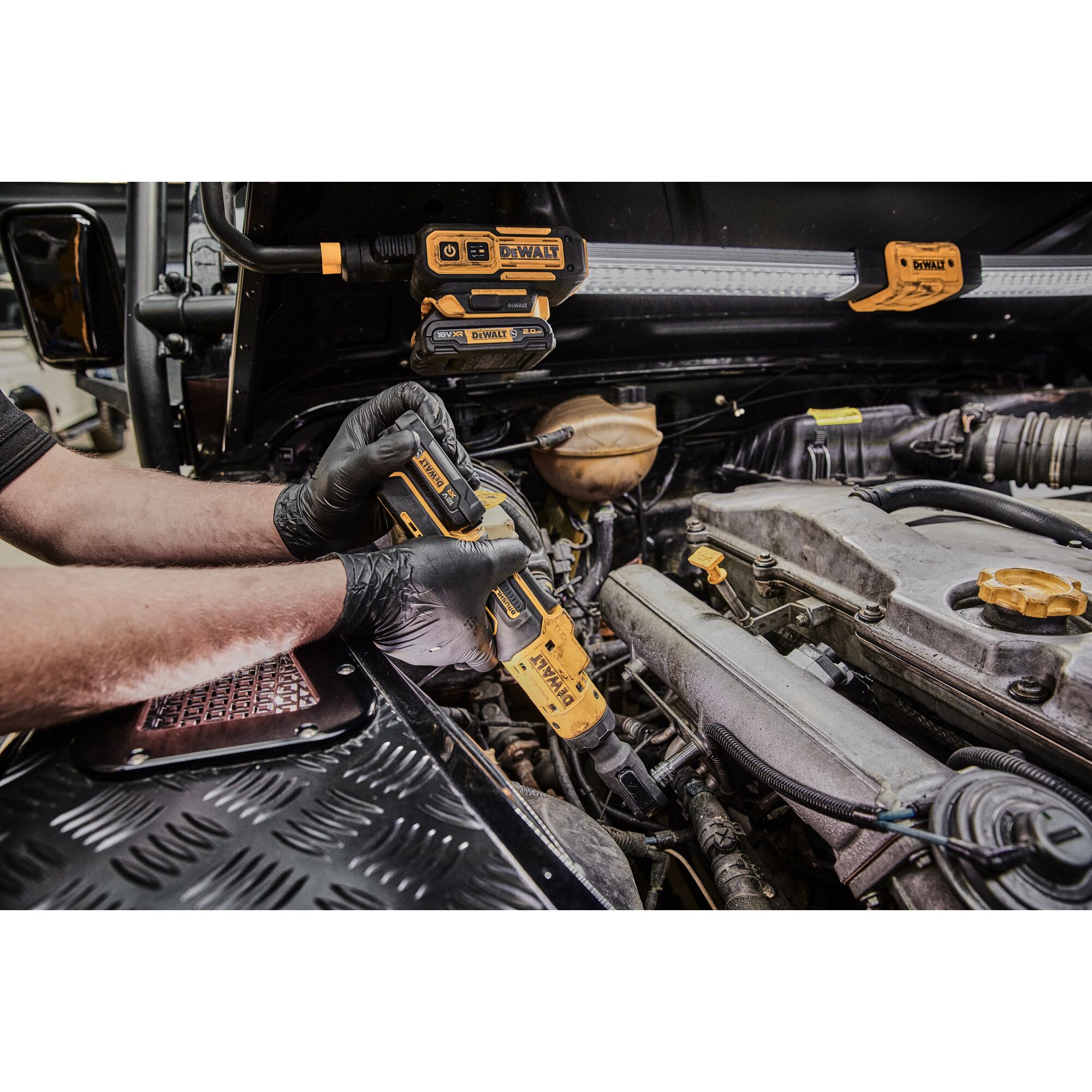 12V XR Brushless 3/8" Extended Open Head Ratchet - Bare Unit