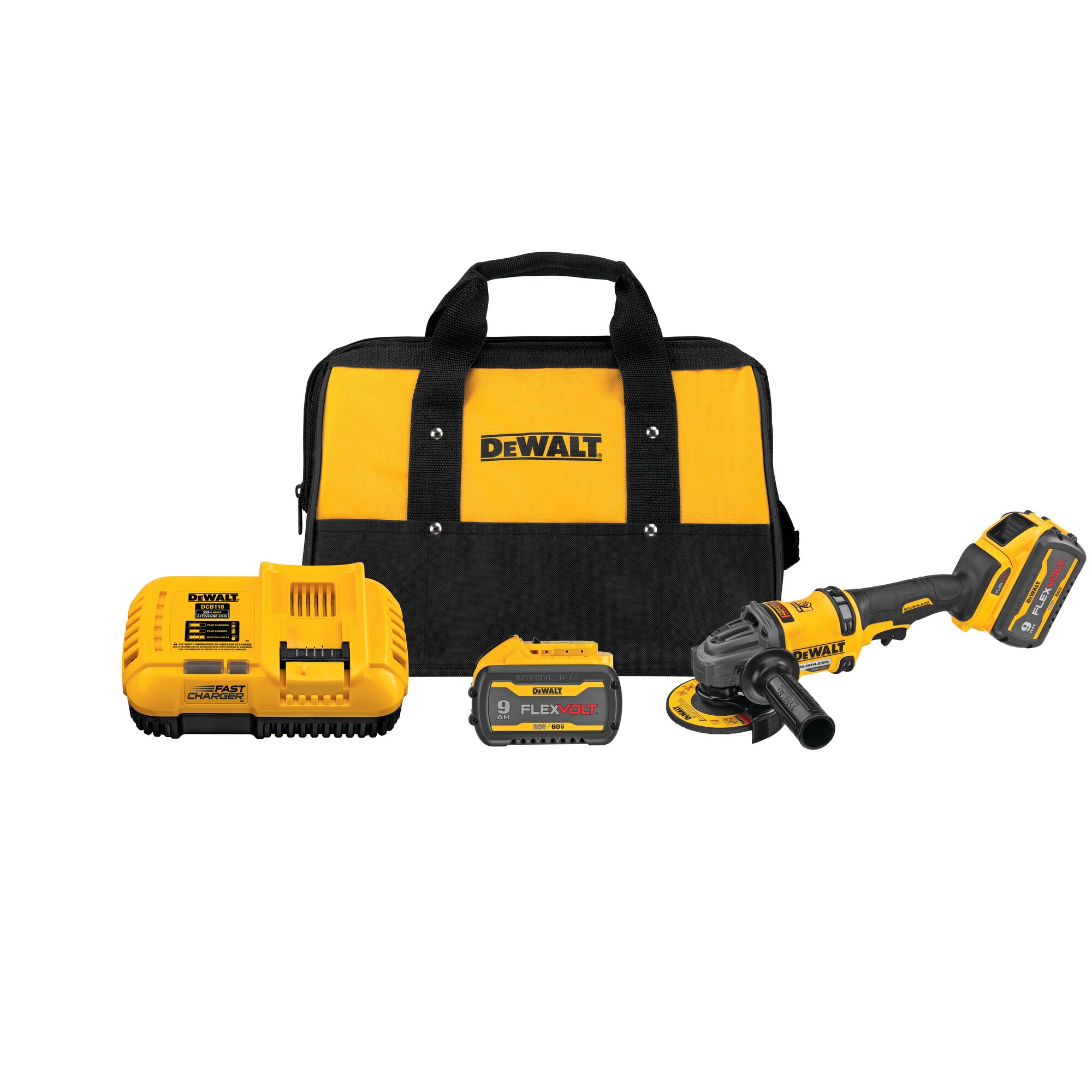 6 INCH CORDLESS GRINDER WITH KICKBACK BRAKE KIT