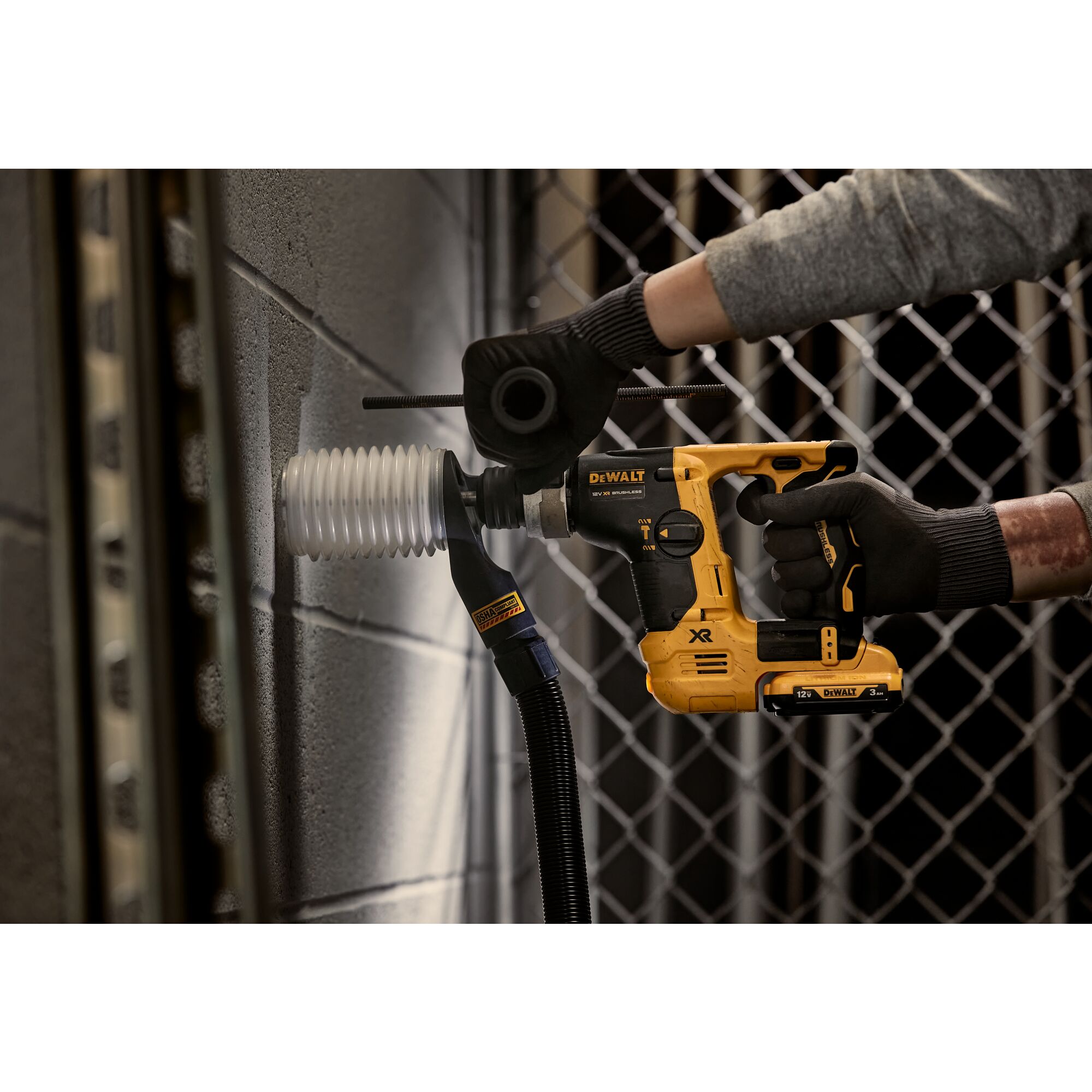 12V MAX Brushless 2-Mode 14mm SDS-Plus Cordless Hammer (3Ah Batteries)