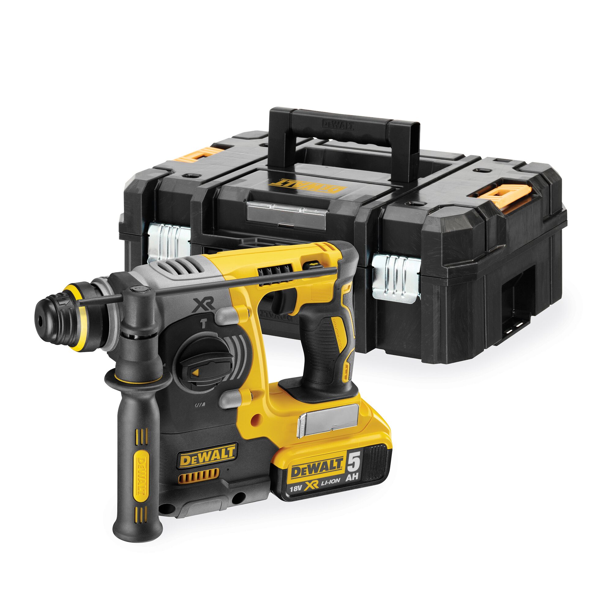 20V MAX Brushless 3-Mode 24mm SDS-Plus Cordless Hammer (5Ah Batteries)