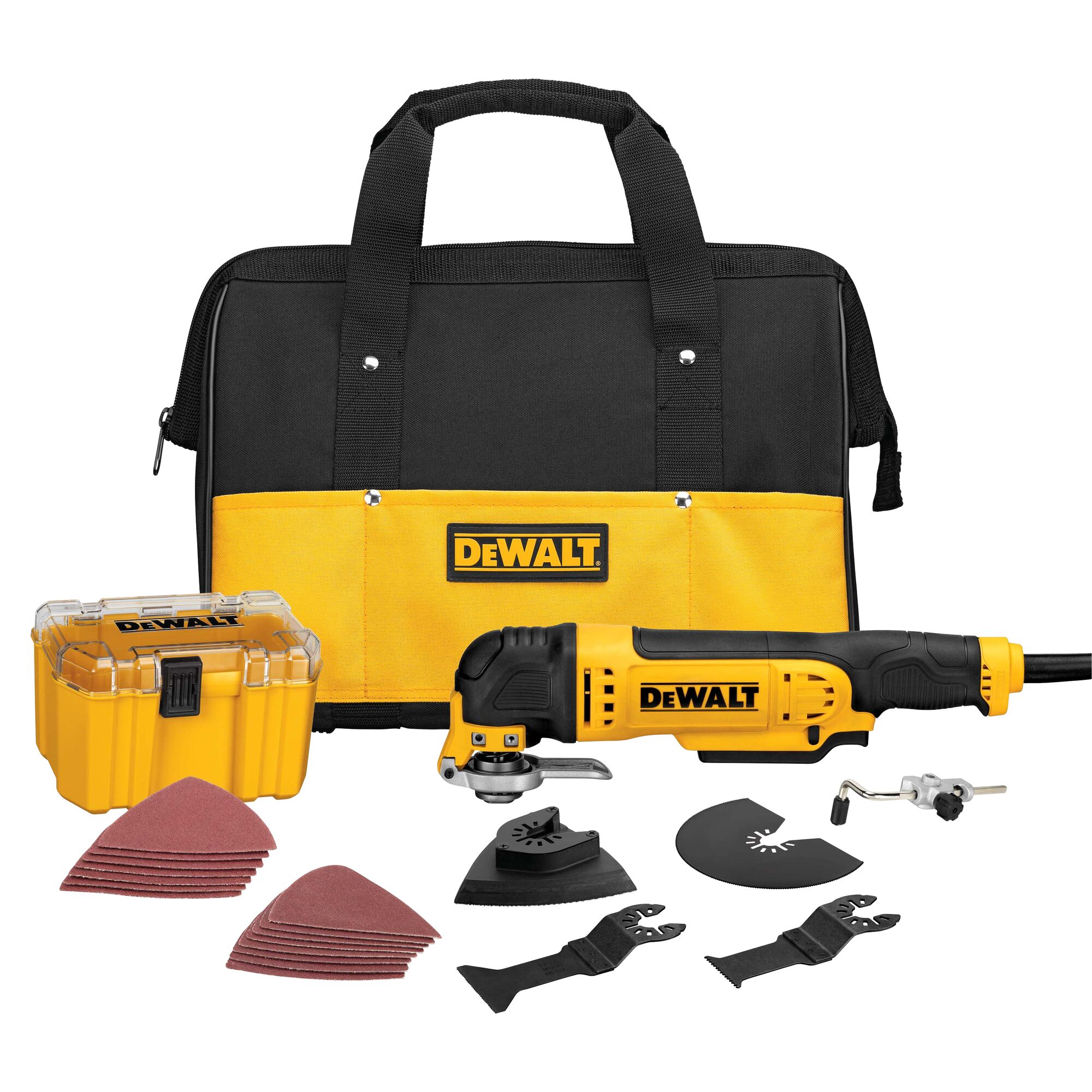 Oscillating multi tool full kit.