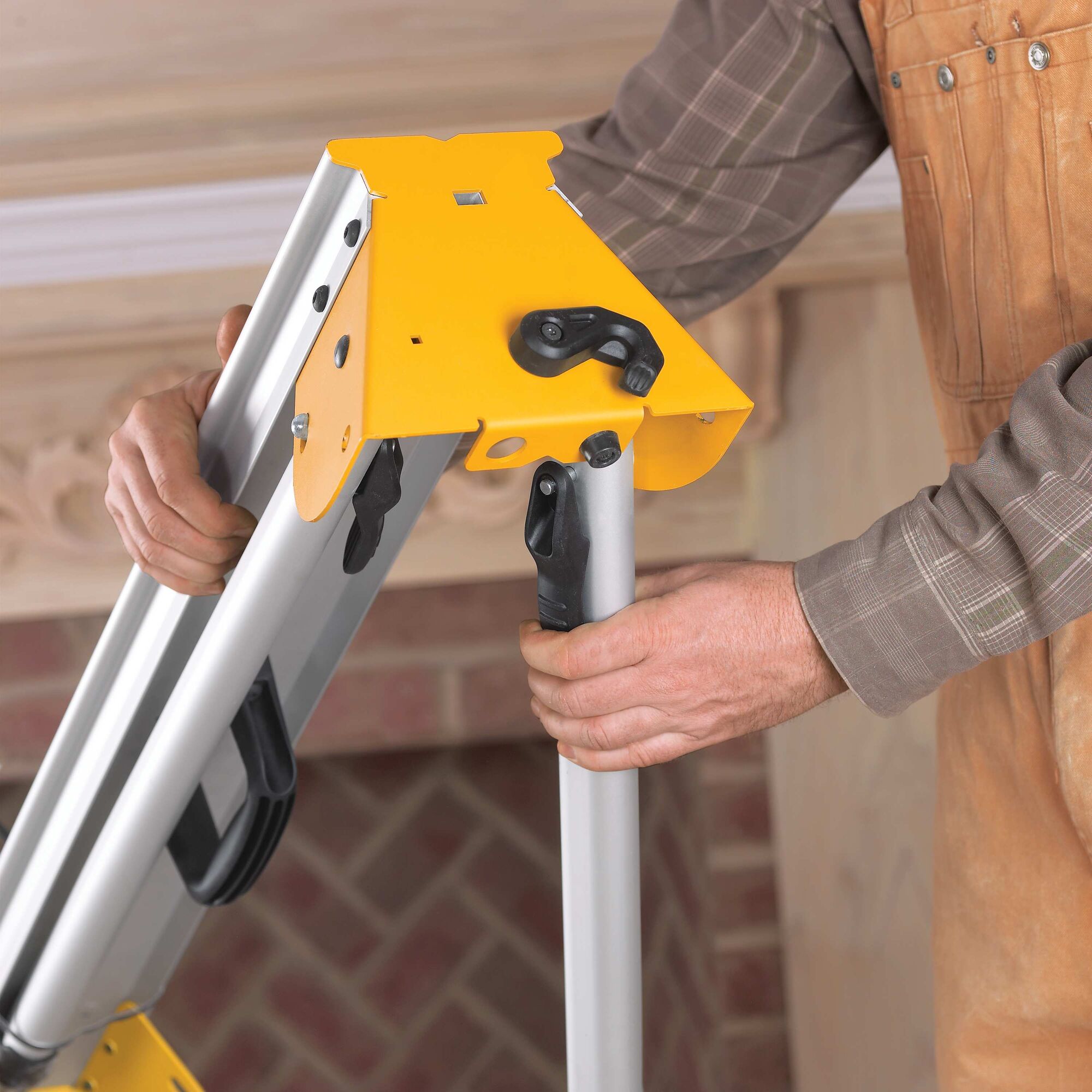 Sliding component of a 12 inch double bevel sliding compound miter saw.