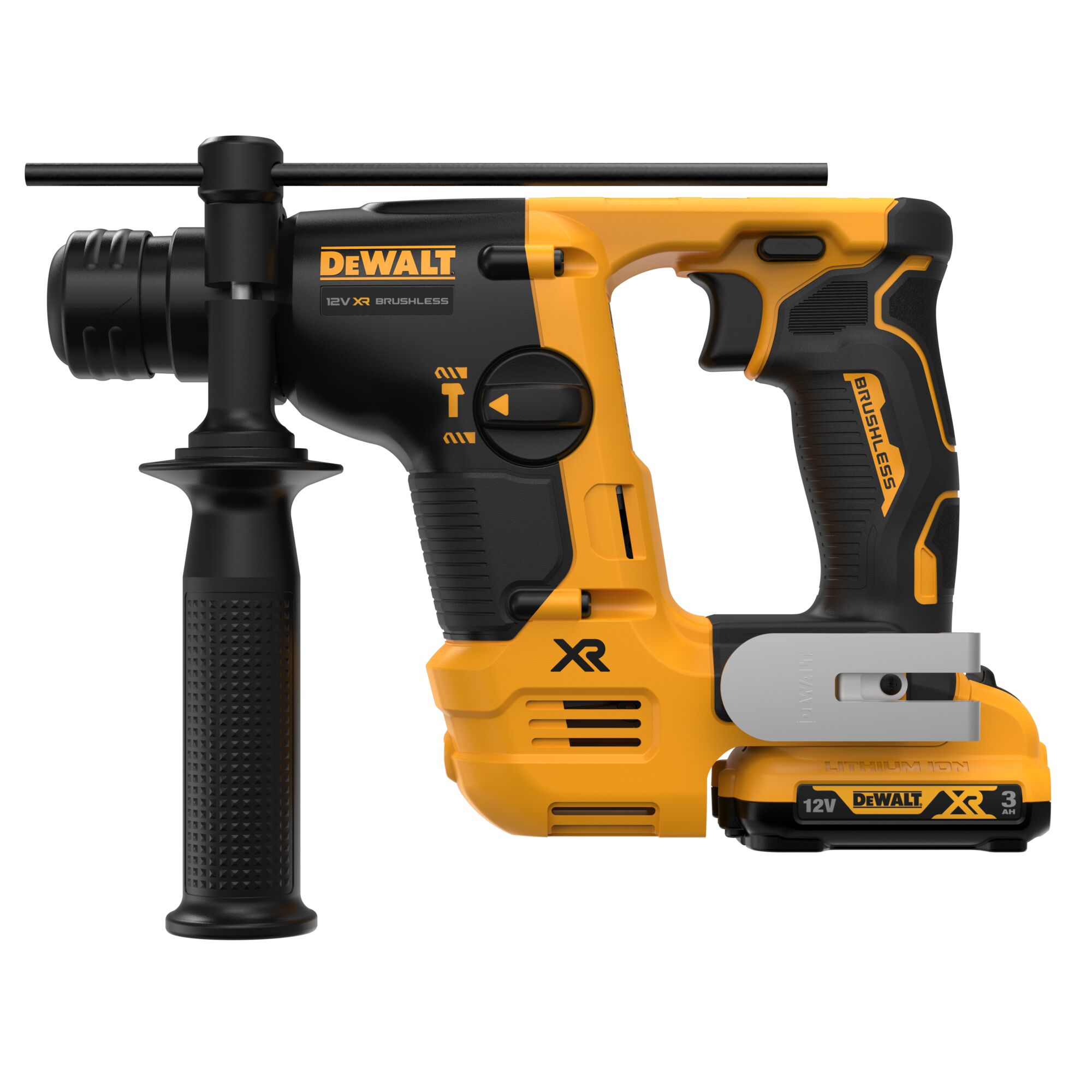 12V XR Brushless 14mm SDS-Plus Hammer Drill - 2 x 3Ah