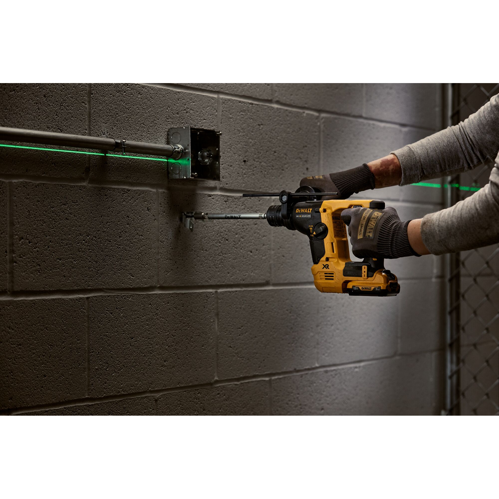 12V XR Brushless 14mm SDS-Plus Hammer Drill - 2 x 3Ah